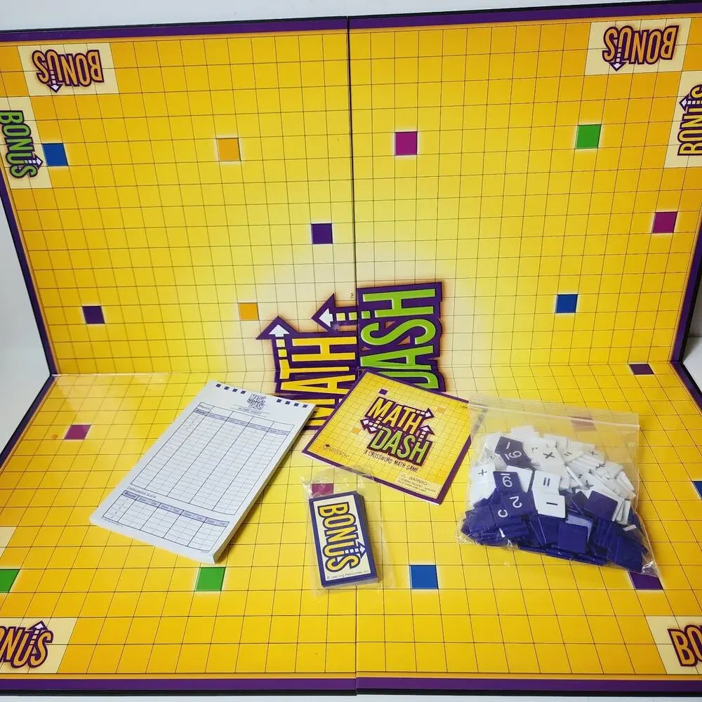 Math Dash Board Game Fast Math Crossword 2-8 Players LER 5030 Learning Resources